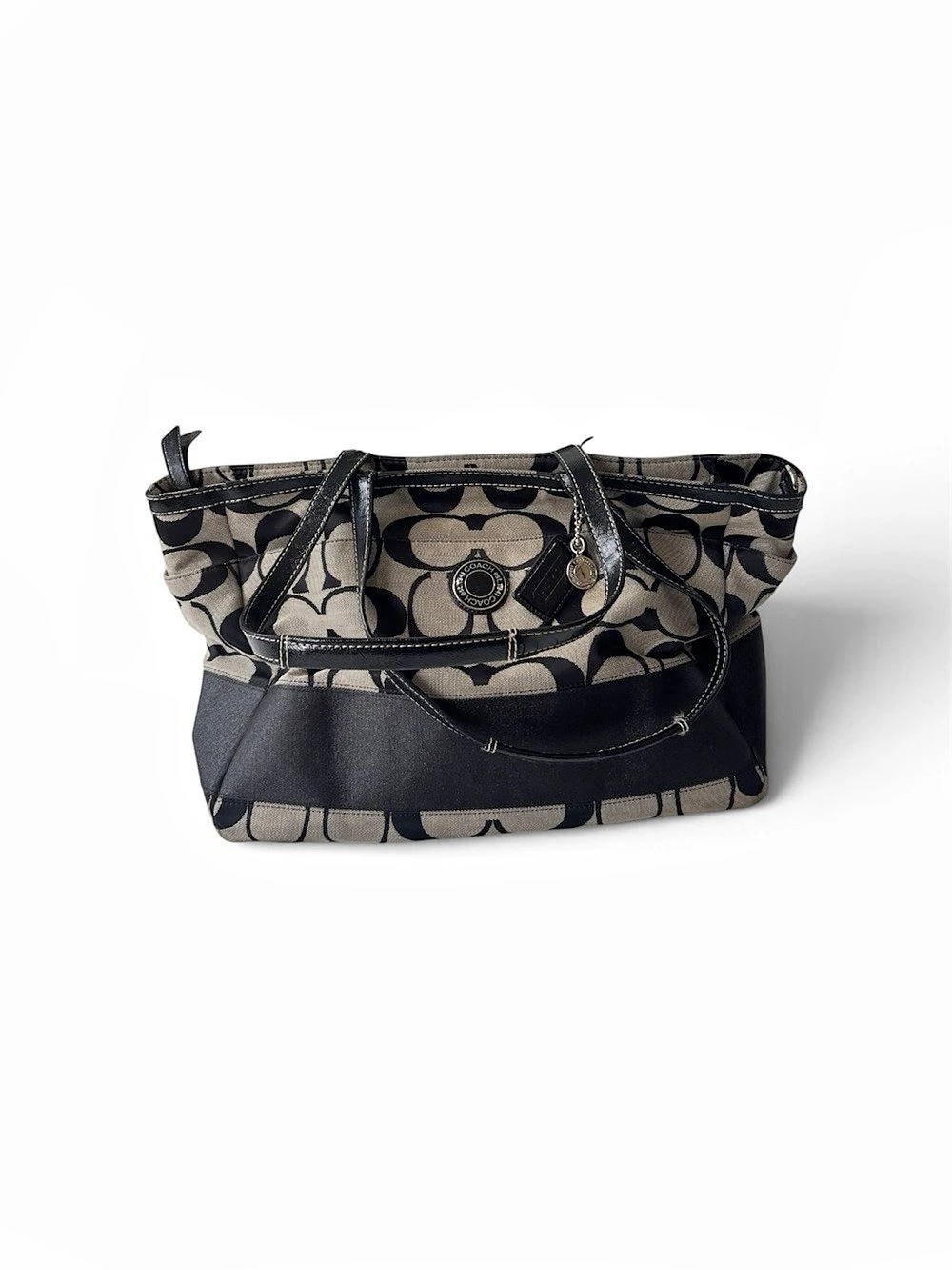 Coach Lurex Signature C Extra Large Tote Bag (Style #F19202)